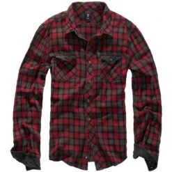 Brandit Checkshirt Duncan Rot-braun