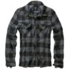 Brandit Checkshirt Schwarz-grau -Deutschland Feld Mode Verkaufs-Shop brandit checkshirt schwarz grau