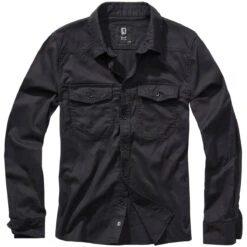 Brandit Flanellhemd Schwarz