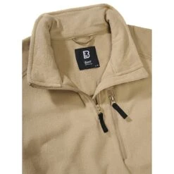 Brandit Fleece Troyer Ripstop Camel -Deutschland Feld Mode Verkaufs-Shop brandit fleece troyer ripstop camel3