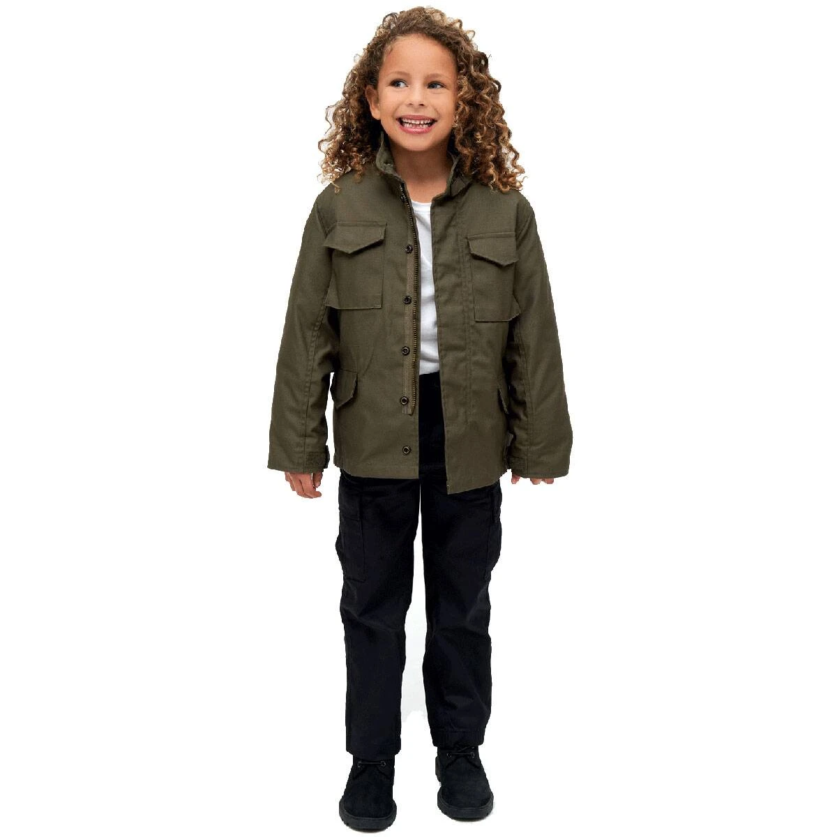 Brandit Kinder Feldjacke M65 Oliv 6 Brandit Kinder Feldjacke M65 Oliv – Bild 4