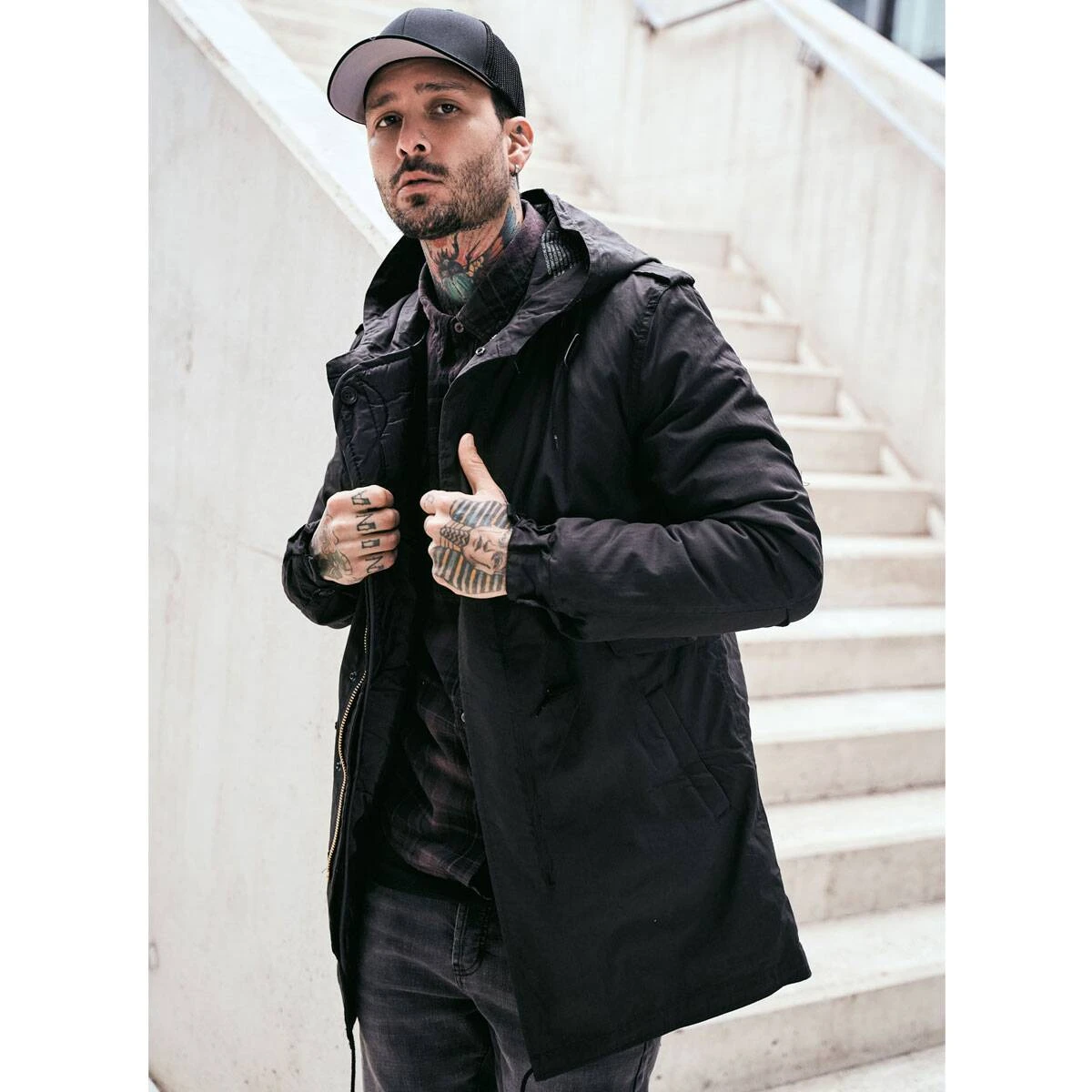 Brandit M51 Parka Schwarz 5 Brandit M51 Parka Schwarz – Bild 3