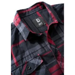 Brandit Roadstar Hemd Anthrazit-rot -Deutschland Feld Mode Verkaufs-Shop brandit roadstar hemd anthrazit rot3