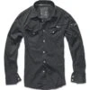 Brandit Slim Fit Shirt Schwarz -Deutschland Feld Mode Verkaufs-Shop brandit slim fit shirt schwarz