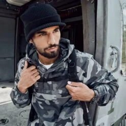 Brandit Sommer Windbreaker Grey Camo -Deutschland Feld Mode Verkaufs-Shop brandit sommer windbreaker grey camo4