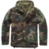 Brandit Windbreaker Frontzip Woodland -Deutschland Feld Mode Verkaufs-Shop brandit windbreaker frontzip woodland