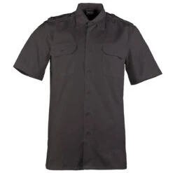 Mil-Tec Diensthemd Kurzarm Schwarz