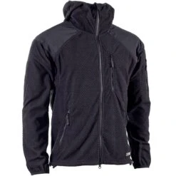 Fleecejacke Delta Mit Kapuze Schwarz
