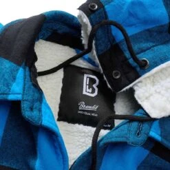 Brandit Hooded Lumberjacket Schwarz-blau -Deutschland Feld Mode Verkaufs-Shop hooded lumberjacket schwarz blau3