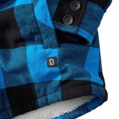 Brandit Hooded Lumberjacket Schwarz-blau -Deutschland Feld Mode Verkaufs-Shop hooded lumberjacket schwarz blau4