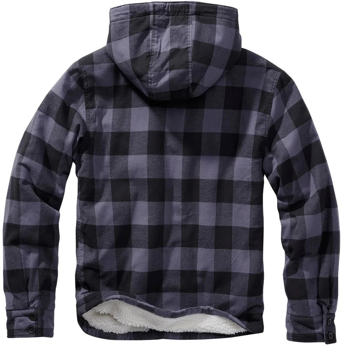Brandit Hooded Lumberjacket Schwarz-grau 4 Brandit Hooded Lumberjacket Schwarz-grau – Bild 2