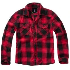 Brandit Kinder Checkshirt Rot-schwarz