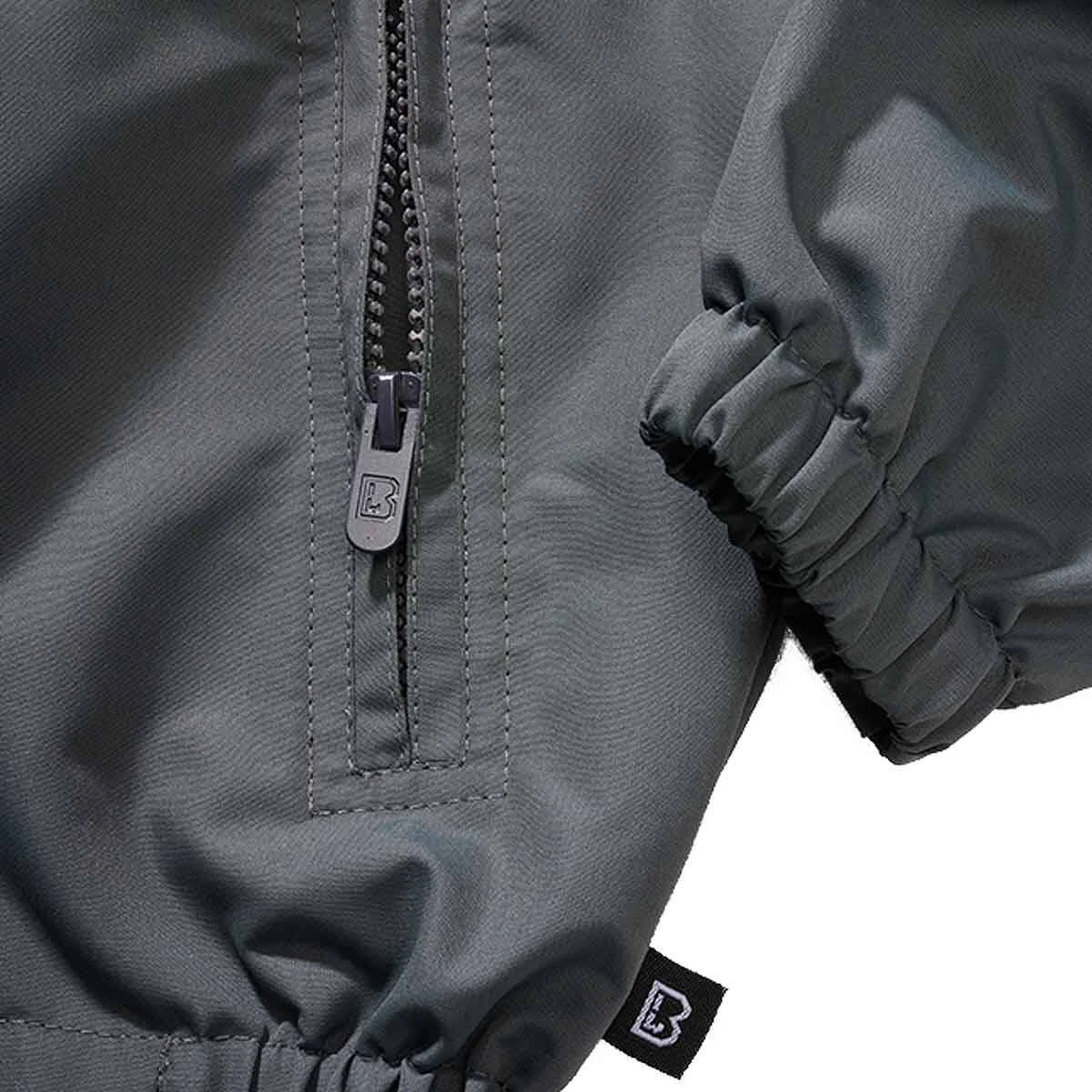 Brandit Kinder Sommer Windbreaker Frontzip Anthrazit 5 Brandit Kinder Sommer Windbreaker Frontzip Anthrazit – Bild 3