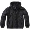 Brandit Kinder Sommer Windbreaker Frontzip Schwarz