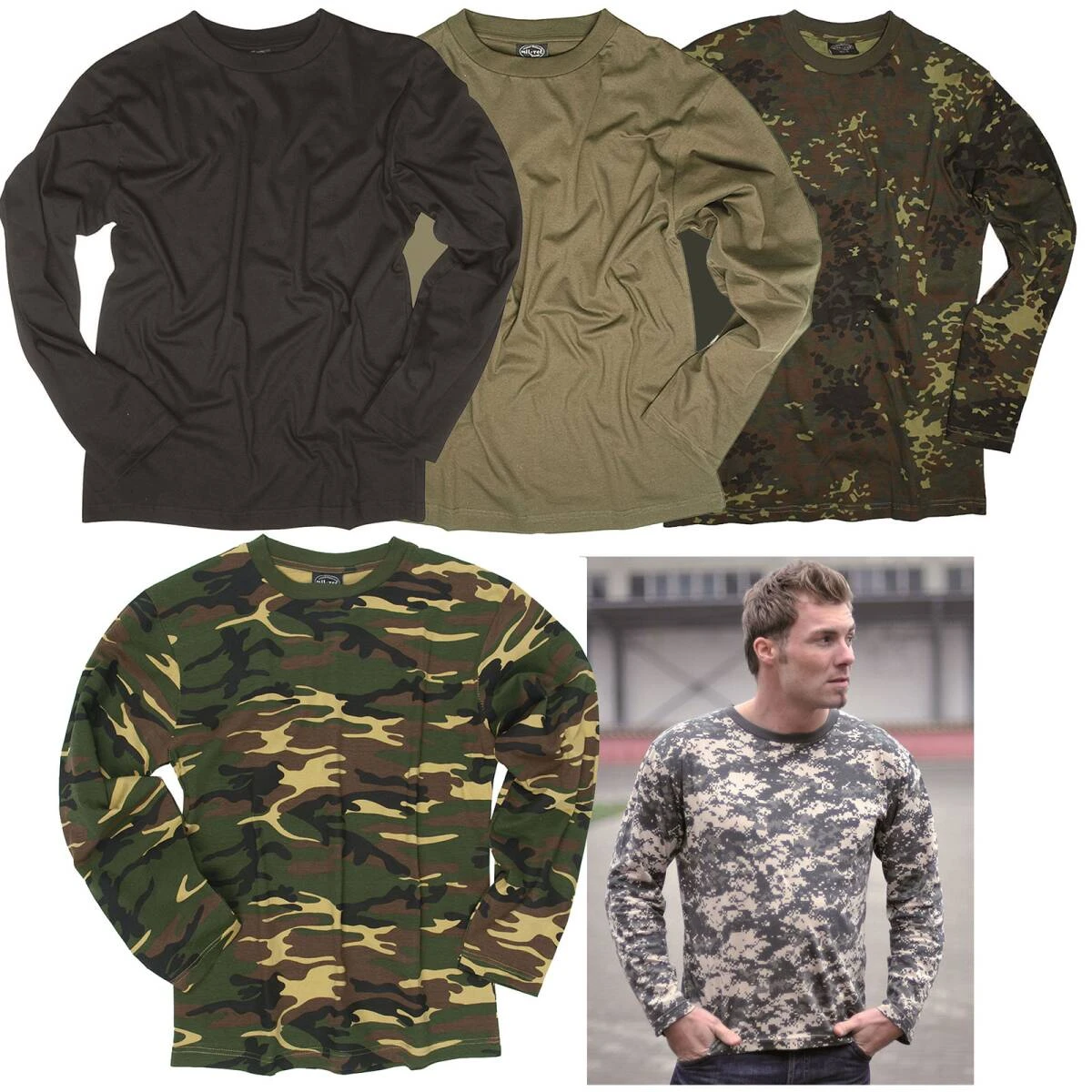 Mil-Tec Langarmshirt Schwarz 4 Mil-Tec Langarmshirt Schwarz – Bild 2