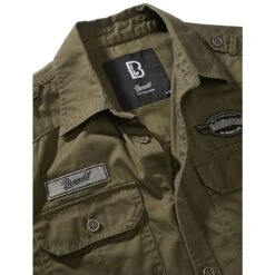 Brandit Luis Vintage Shirt Kurzarm Oliv -Deutschland Feld Mode Verkaufs-Shop luis vintage shirt kurzarm oliv3