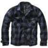 Brandit Lumberjacket Schwarz-grau -Deutschland Feld Mode Verkaufs-Shop lumberjacket schwarz grau