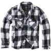 Brandit Lumberjacket Weiß-schwarz -Deutschland Feld Mode Verkaufs-Shop lumberjacket weiss schwarz