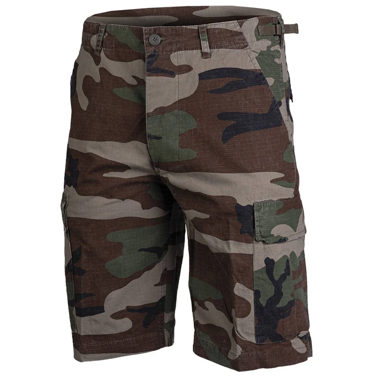 Mil-Tec Bermuda Ripstop Prewashed Woodland 3 Mil-Tec Bermuda Ripstop Prewashed Woodland