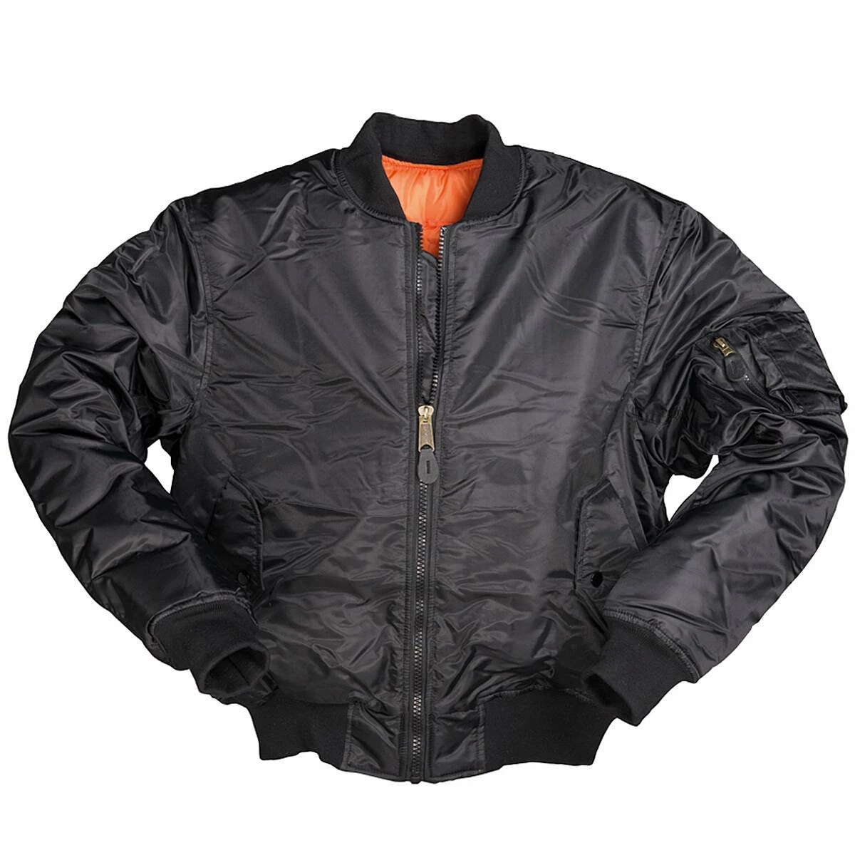 Mil-Tec PES Bomberjacke MA1 Schwarz 3 Mil-Tec PES Bomberjacke MA1 Schwarz
