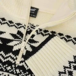 Brandit Norweger Pullover Troyer Weiß -Deutschland Feld Mode Verkaufs-Shop norweger pullover troyer weiss3