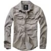 Brandit Riley Denim Hemd Grau -Deutschland Feld Mode Verkaufs-Shop riley denim hemd grau
