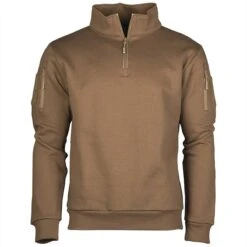 Mil-Tec Tactical Sweatshirt Mit Zipper Coyote
