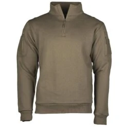 Mil-Tec Tactical Sweatshirt Mit Zipper Oliv