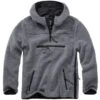 Brandit Teddyfleece Pullover Mit Kapuze Anthrazit