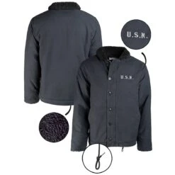 Mil-Tec US Navy Deck Jacket N-1 Navy -Deutschland Feld Mode Verkaufs-Shop us navy deck jacket n 1 navy2