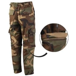 Mil-Tec US Zip-off BDU Hose Kids Woodland -Deutschland Feld Mode Verkaufs-Shop us zip off bdu hose kids woodland2