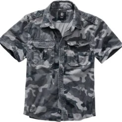 Brandit Vintage Shirt Kurzarm Grey-camo