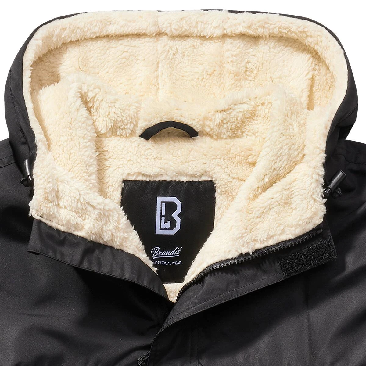 Brandit Windbreaker Sherpa Schwarz 4 Brandit Windbreaker Sherpa Schwarz – Bild 2